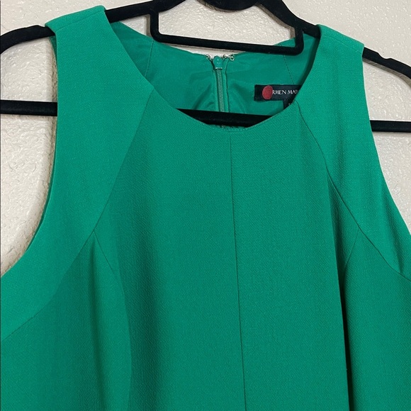 Carmen Marc Valvo Women’s Green Sleeveless Gown Sz 14 Mermaid Formal Long Dress - Picture 4 of 12